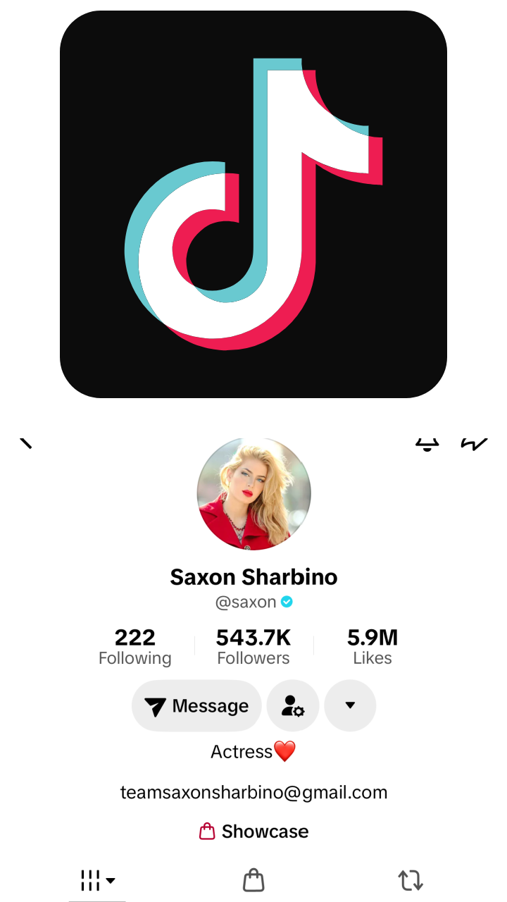 Saxon Sharbino on TikTok
